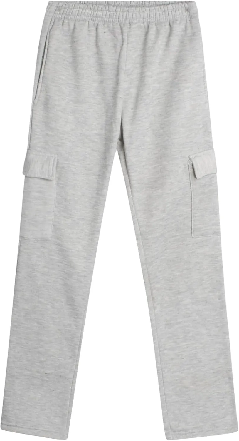 Real Love Girls' Jog Set - 2 Piece Soft Fleece Zip Up Hoodie and Flare Cargo Pants - Activewear Set for Girls (Sizes: 7-16)