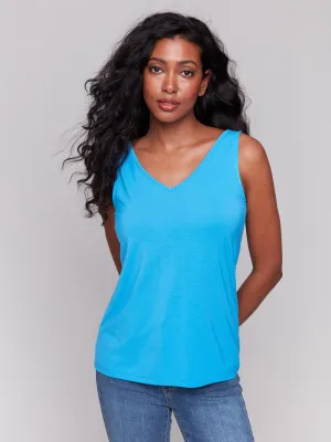 Reversible Bamboo Cami - Lagoon