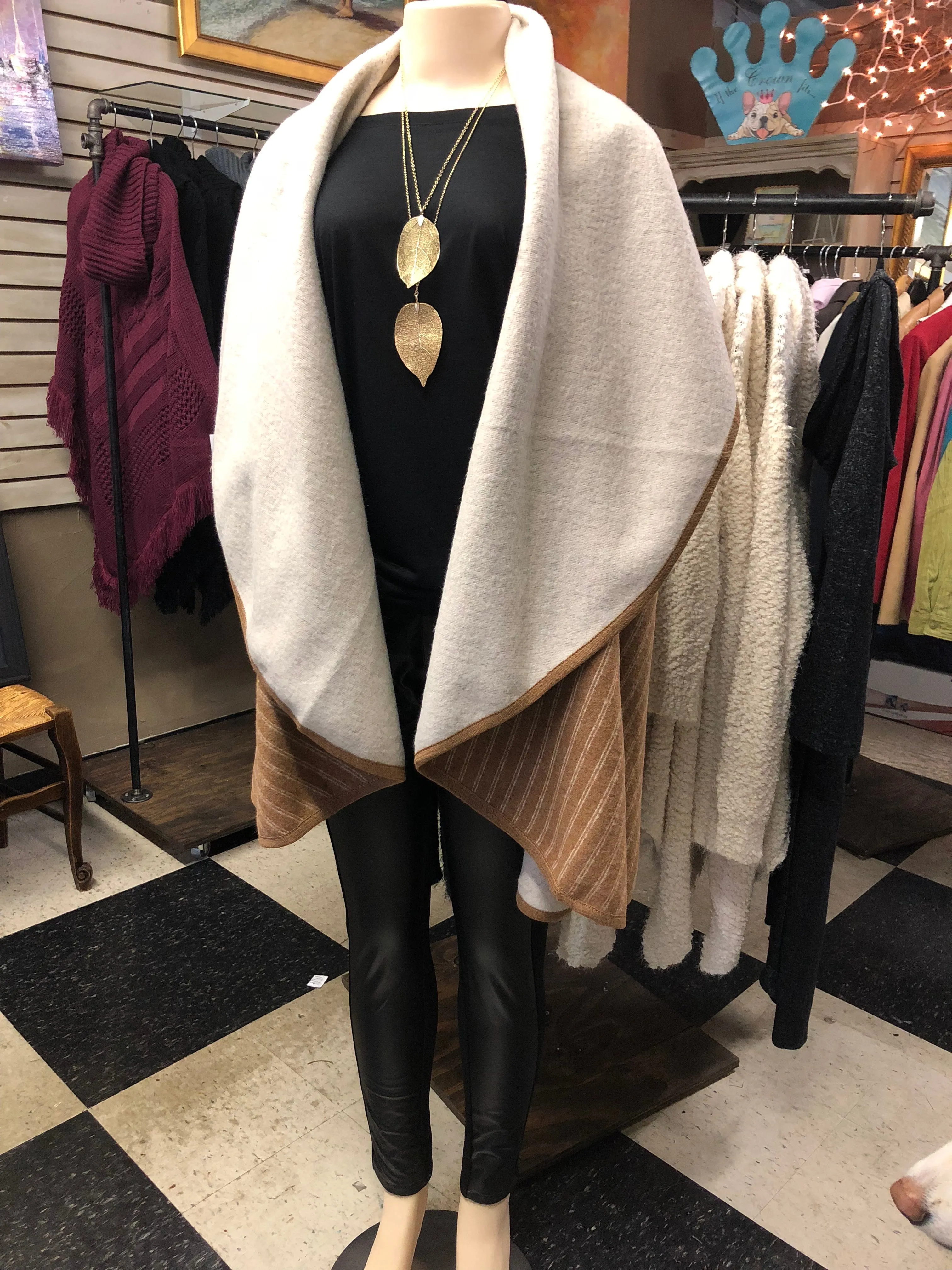 Reversible Long Cape at Roses On The Vine