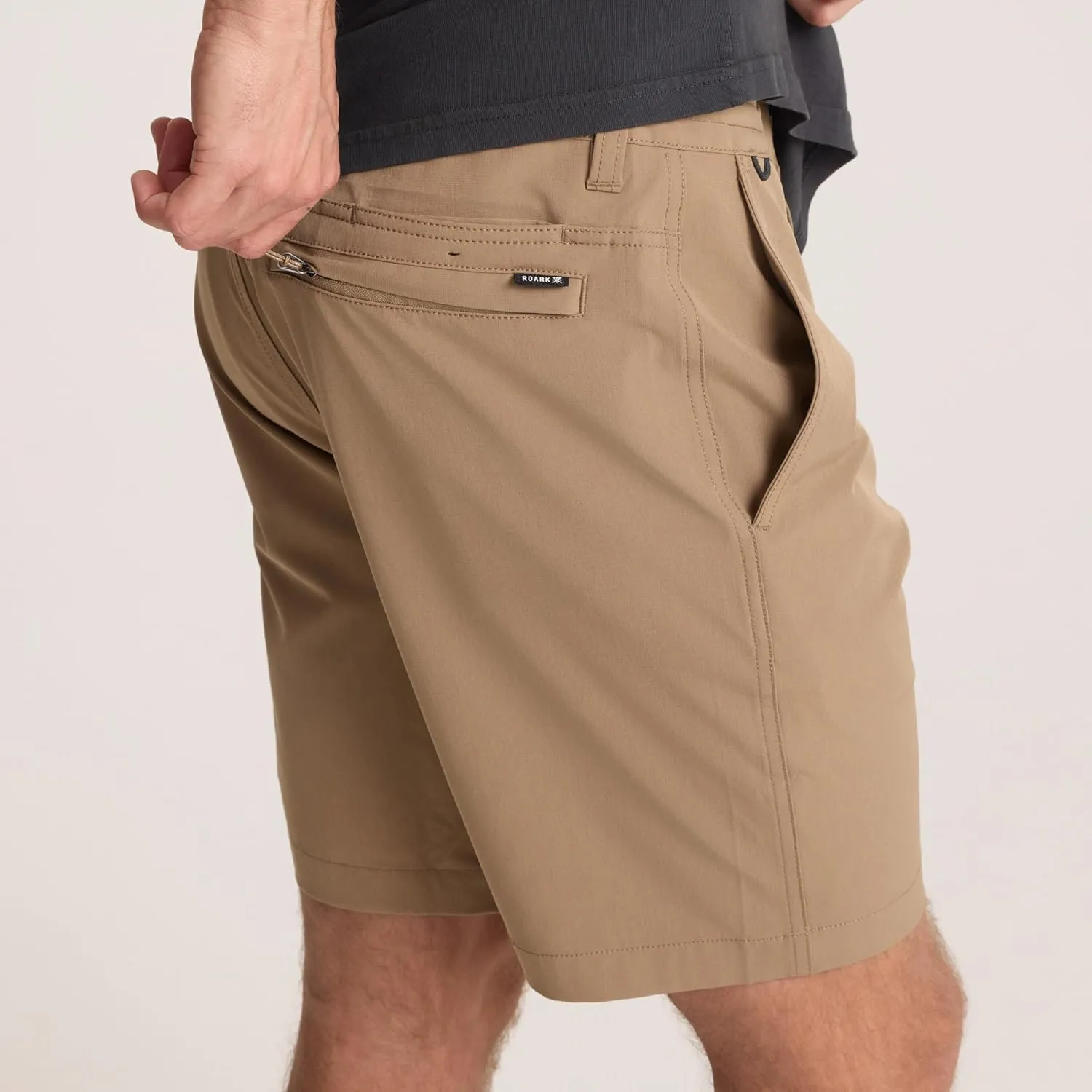 Roark Hytide Mens Hybrid Shorts 8"  Quick-Dry, 4-Way Stretch, Travel, Hiking, Golf & Casual Outdoor Shorts for Men