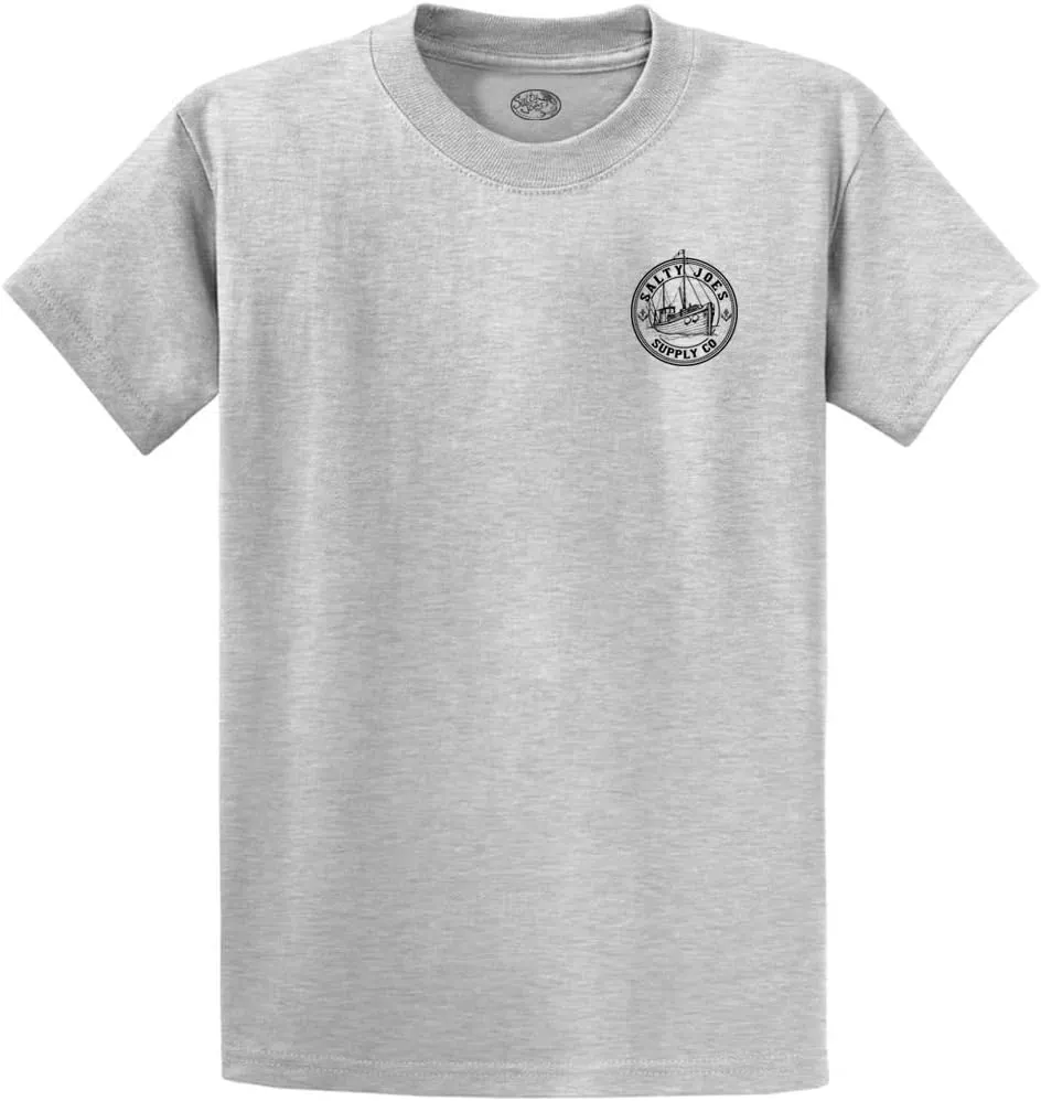 SALTY JOES Mens Graphic Logo Heavyweight Cotton T-Shirts in Regular, Big and Tall