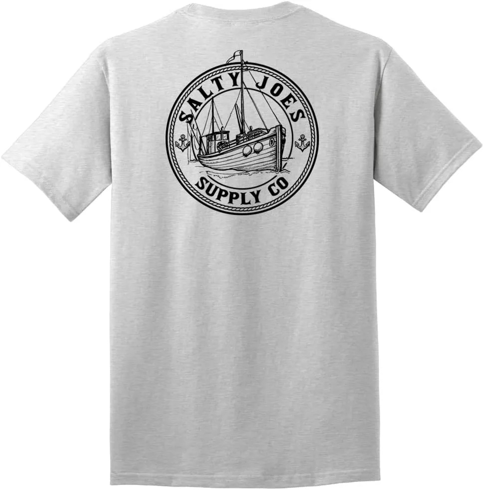 SALTY JOES Mens Graphic Logo Heavyweight Cotton T-Shirts in Regular, Big and Tall