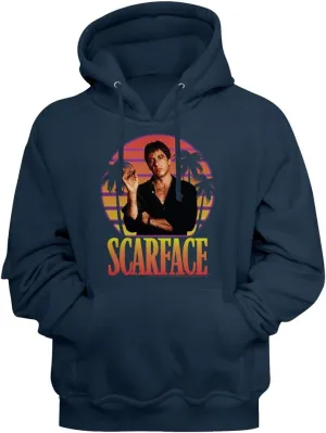 Scarface Iconic 80s Movie Tony Montana Adult Long Sleeve Hoodie Sweatshirt