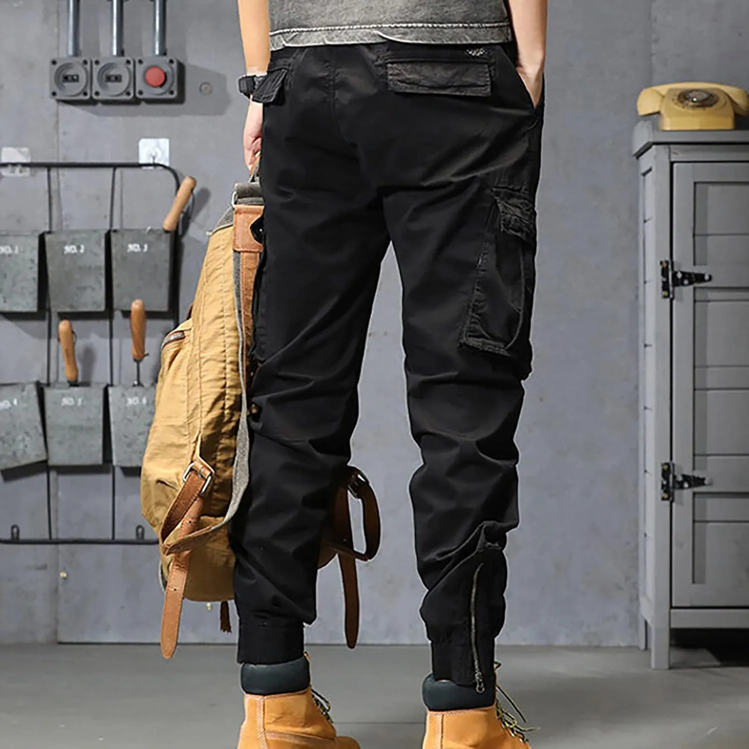 sdbrld Cargo Pants For Men Mens Ripstop Tactical Pants Lightweight Casual Outdoor Hiking Water Resistant Pants with Pockets