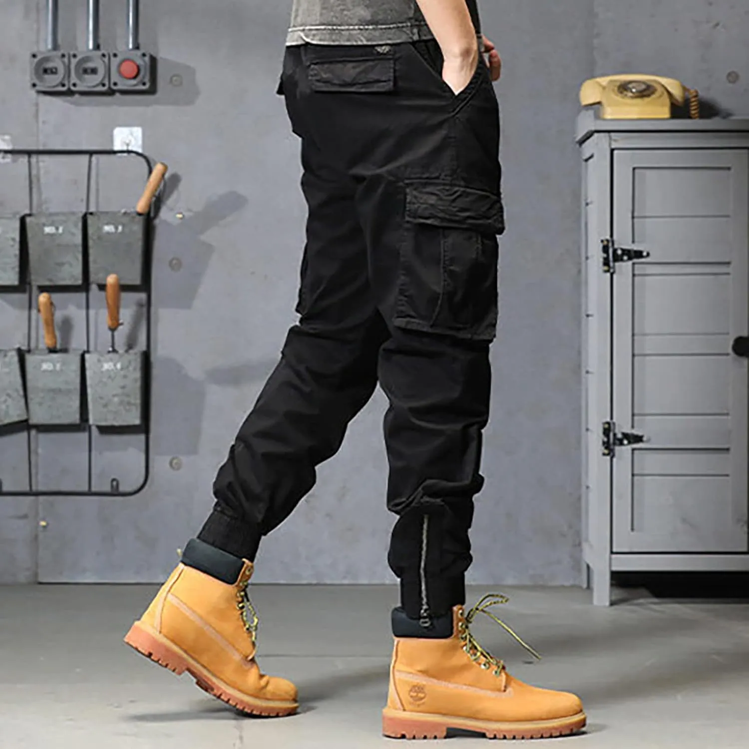 sdbrld Cargo Pants For Men Mens Ripstop Tactical Pants Lightweight Casual Outdoor Hiking Water Resistant Pants with Pockets