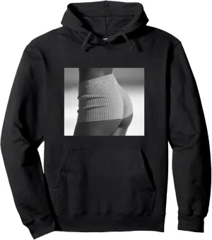 Sexy T-Shirt Black White Hoodie Motif Sexy Hot Pants Pullover Hoodie