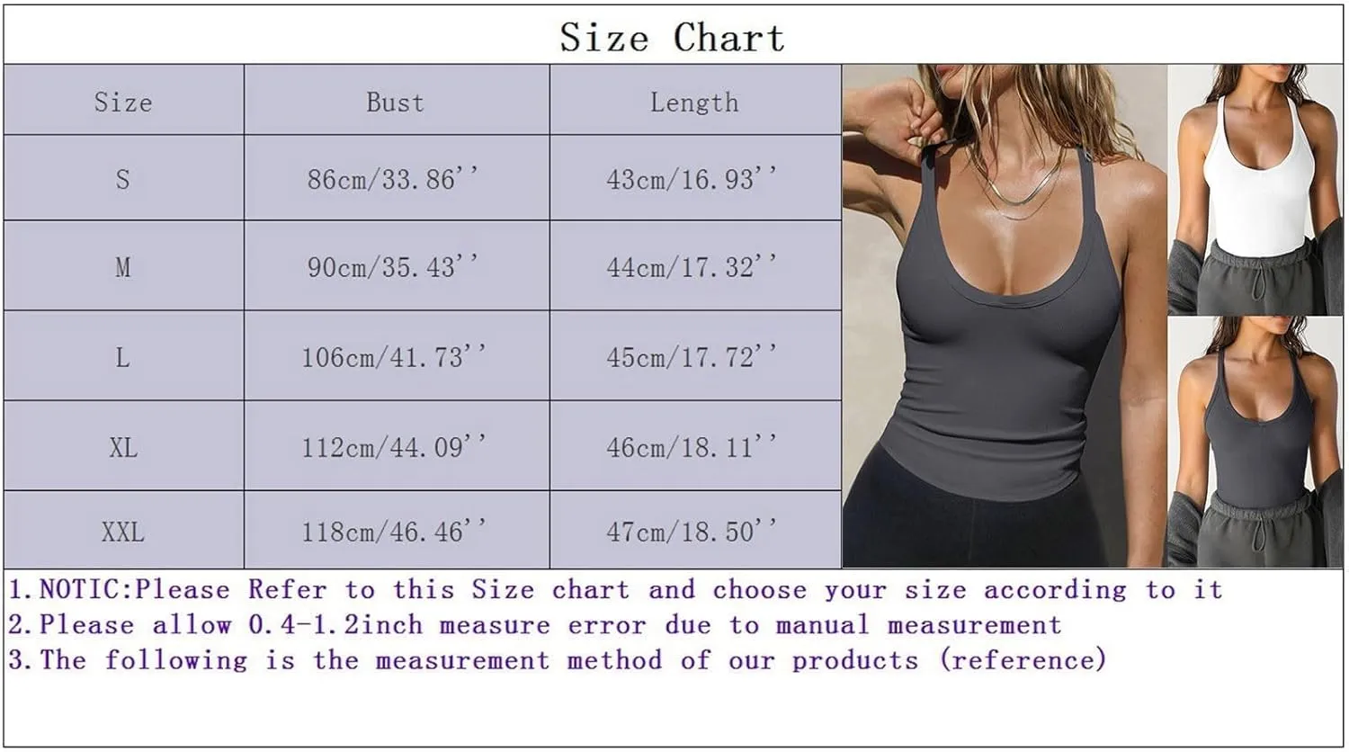 Sleeveless Workout Tops for Women U Neck Racerback Classic Tank Tops Slim Fit Camisole 2024 Ladies Shaping Tops