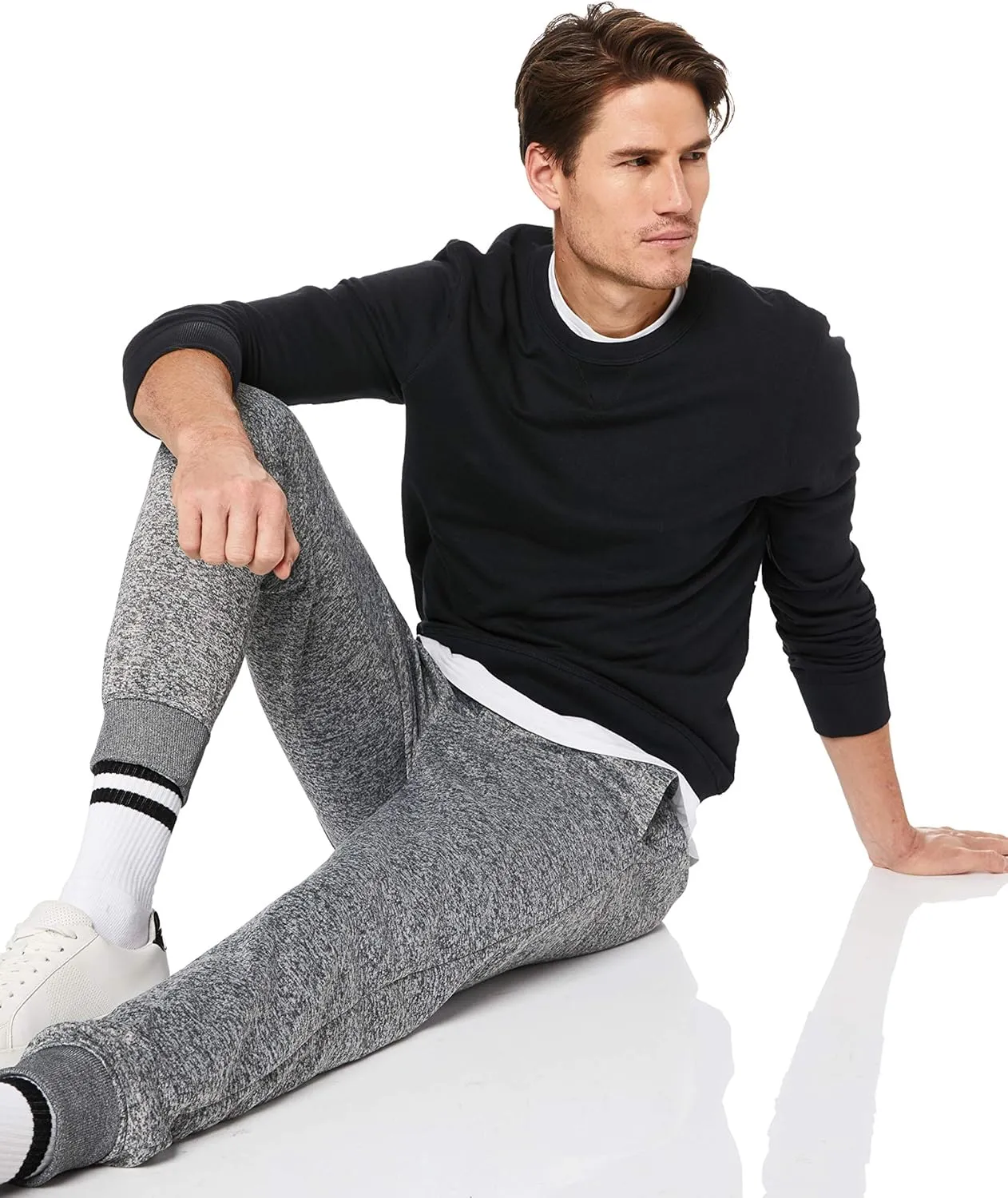 Southpole Men's Marled Fleece Sweatpants - Regular and Big & Tall Sizes