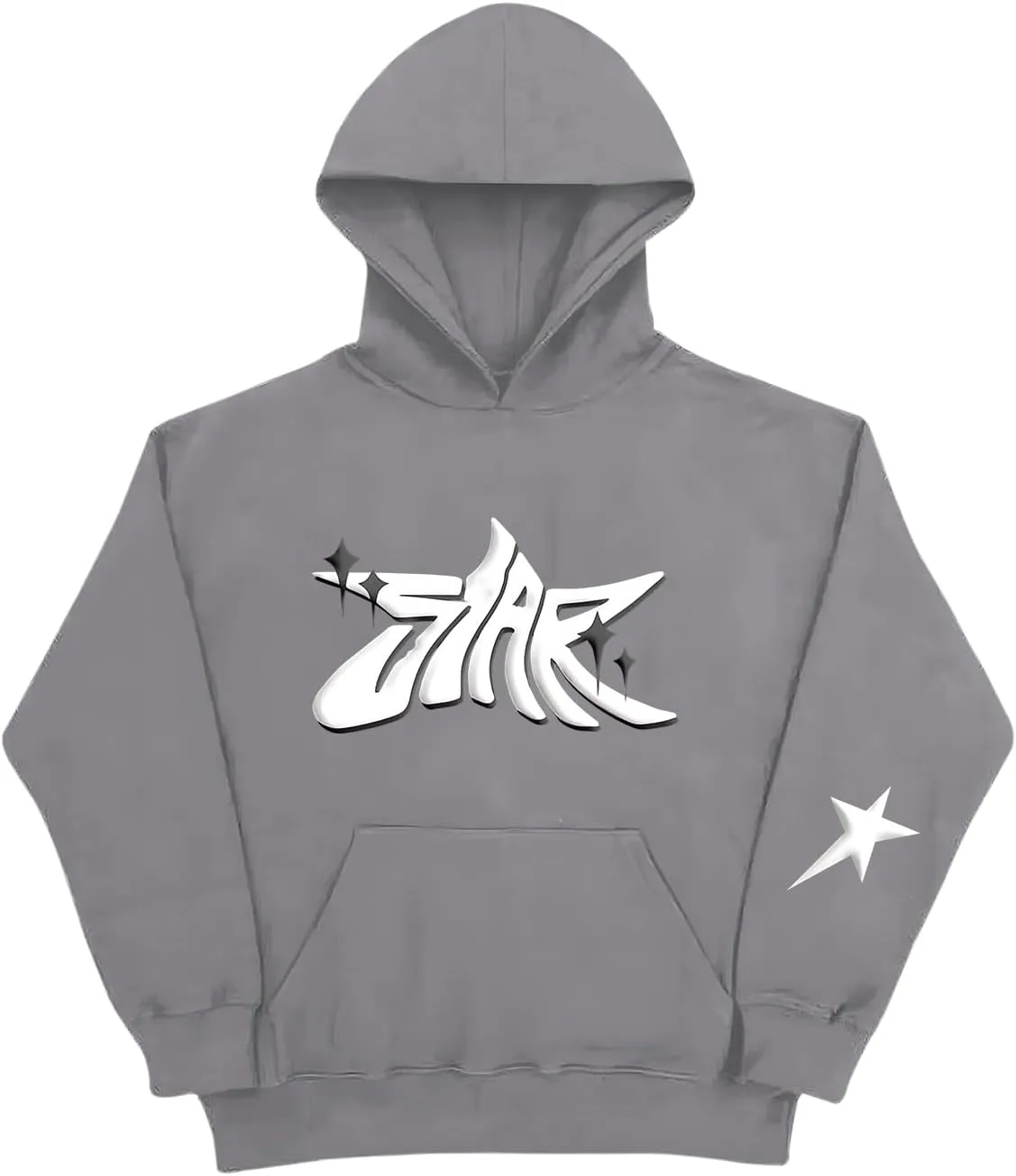 Star Hoodie Oversized Y2k Sweatshirts for Women Cute Stars Graphic Letter Print Hoodies Aesthetic Trendy Pullover