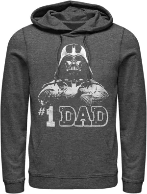STAR WARS Men's Darth Vader #1 Dad Pull Over Hoodie