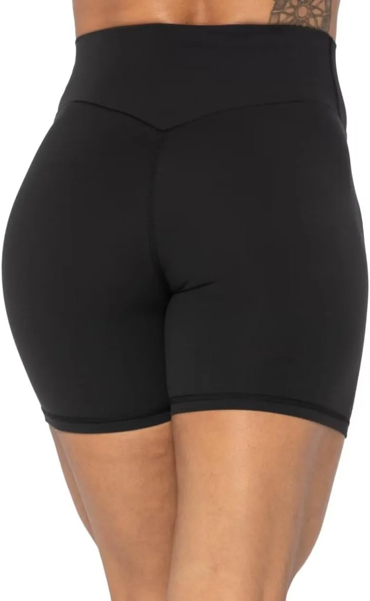 Sunzel No Front Seam High Waist Biker Shorts for Women, Squat Proof Yoga Workout Gym Bike Shorts