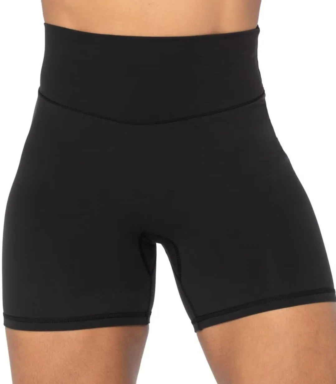 Sunzel No Front Seam High Waist Biker Shorts for Women, Squat Proof Yoga Workout Gym Bike Shorts