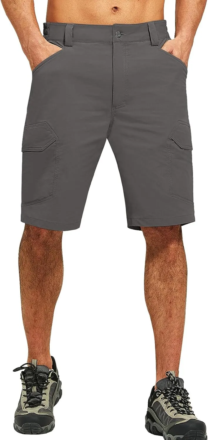 Tactical Cargo Shorts for Men Quick-Dry Lightweight Work Shorts with 7 Pockets,Durable Hiking Outdoor Short