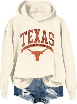 Texas Sweatshirt Women Texas Shirt Texas Sweatshirt Texas Word Pattern Sweatshirts Texas Graphic Printed Hoodie