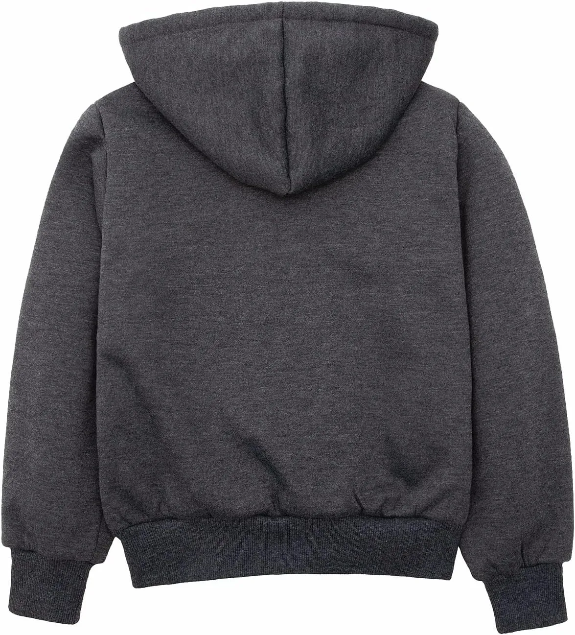 ThCreasa Kids Sherpa Fleece Lined Hoodie Jacket,Zip-Up Hooded Plaid Sweatshirt Jackets