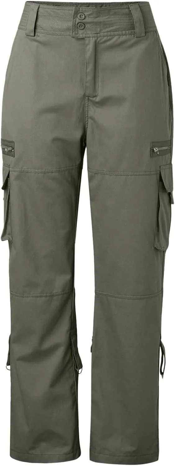 Travel Streetwear Baggy Stretchy Pants Clothes Black Pants High Waist Zipper Slim Drawstring Quick Dry Hiking Pants