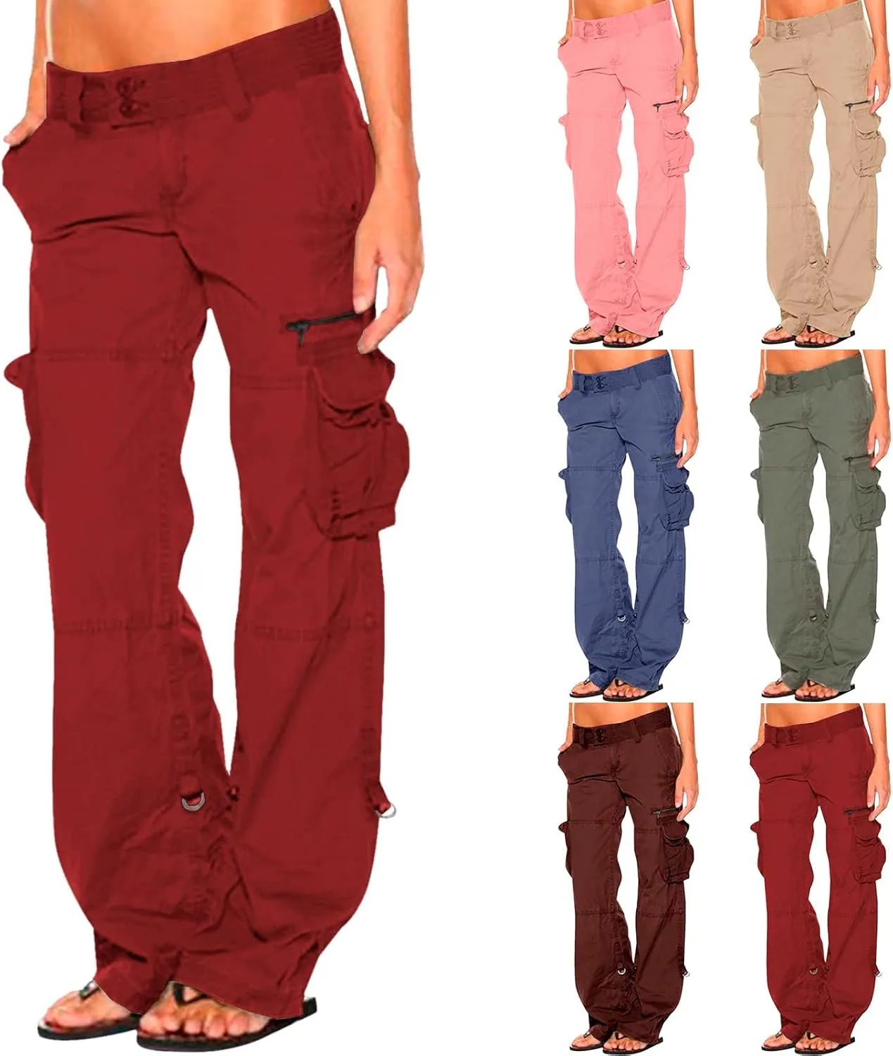 Travel Streetwear Baggy Stretchy Pants Clothes Black Pants High Waist Zipper Slim Drawstring Quick Dry Hiking Pants
