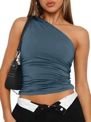 Trendy Queen Womens Going Out Tops Summer Spring Tank Crop Outfit Cute Y2k Shirts Corset Fashion Workout Clothes 2025