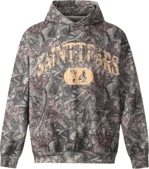 Unisex SAINT Hip Hop Vintage Full Patterm High Printed Loose Hooded Hoodie With Pocket