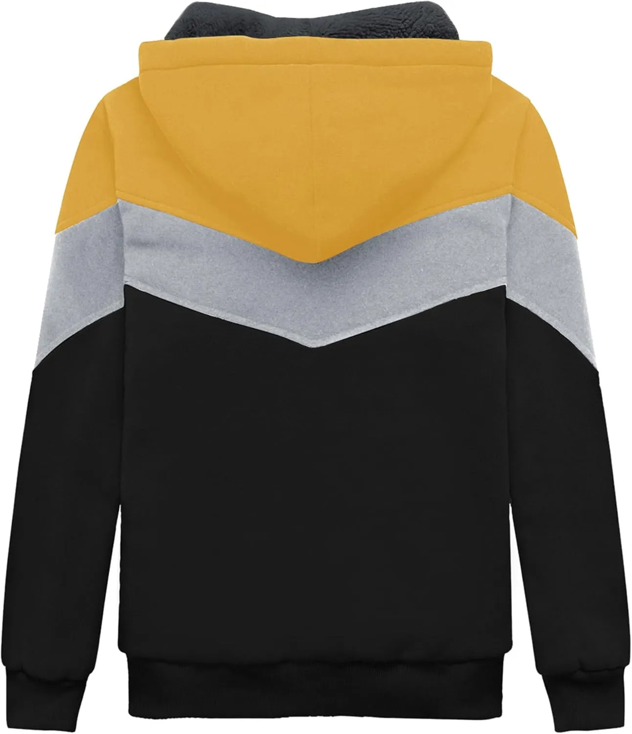 V VALANCH Boys Hoodie Zip Up Fleece Lined Jacket Warm Sherpa Hooded Sweatshirts for Boys Girls 6-15 Years