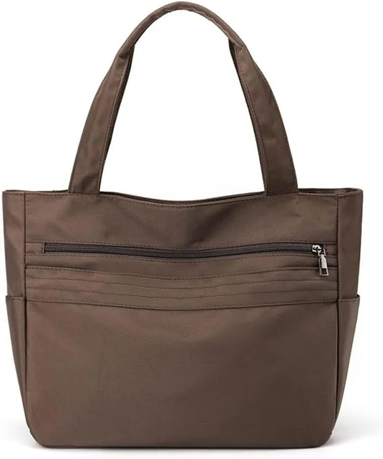 Waterproof Shoulder Multi Pockets Top Handle Casual Lightweight Tote Shopping Women Nylon Handbag