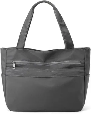 Waterproof Shoulder Multi Pockets Top Handle Casual Lightweight Tote Shopping Women Nylon Handbag