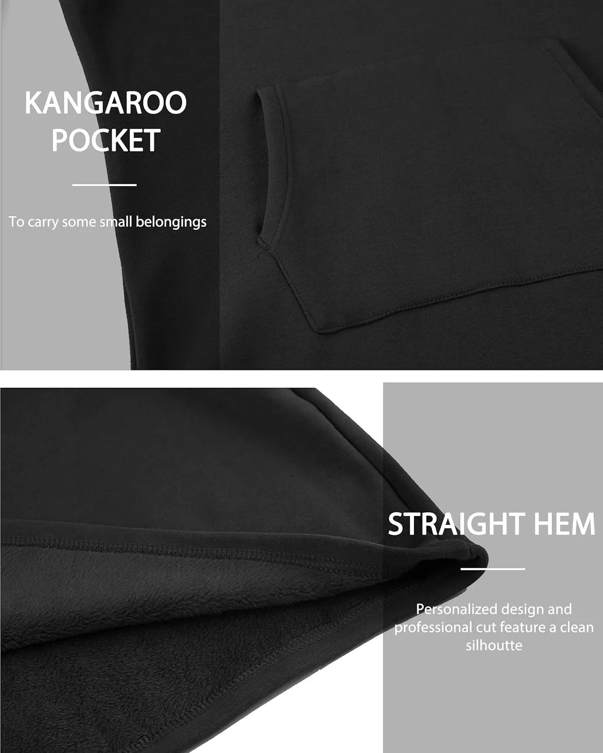 WenVen Womens Long Hoodie Dress Thicken Fleece Lined Pullover Sweatshirt