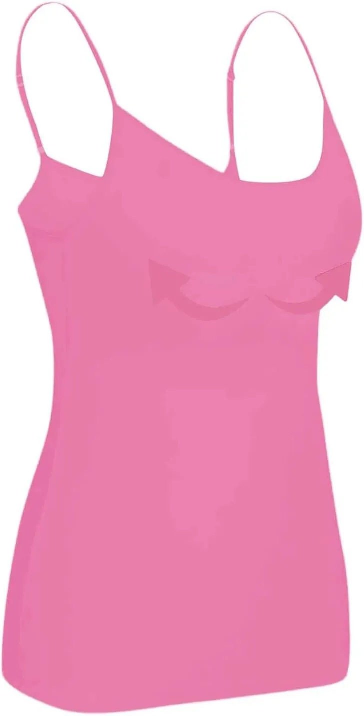 Women Camisoles Tank Top Trendy Basic Yoga Vest with Built in Padded Cotton 2025 Summer Home Daily Casual Shirts