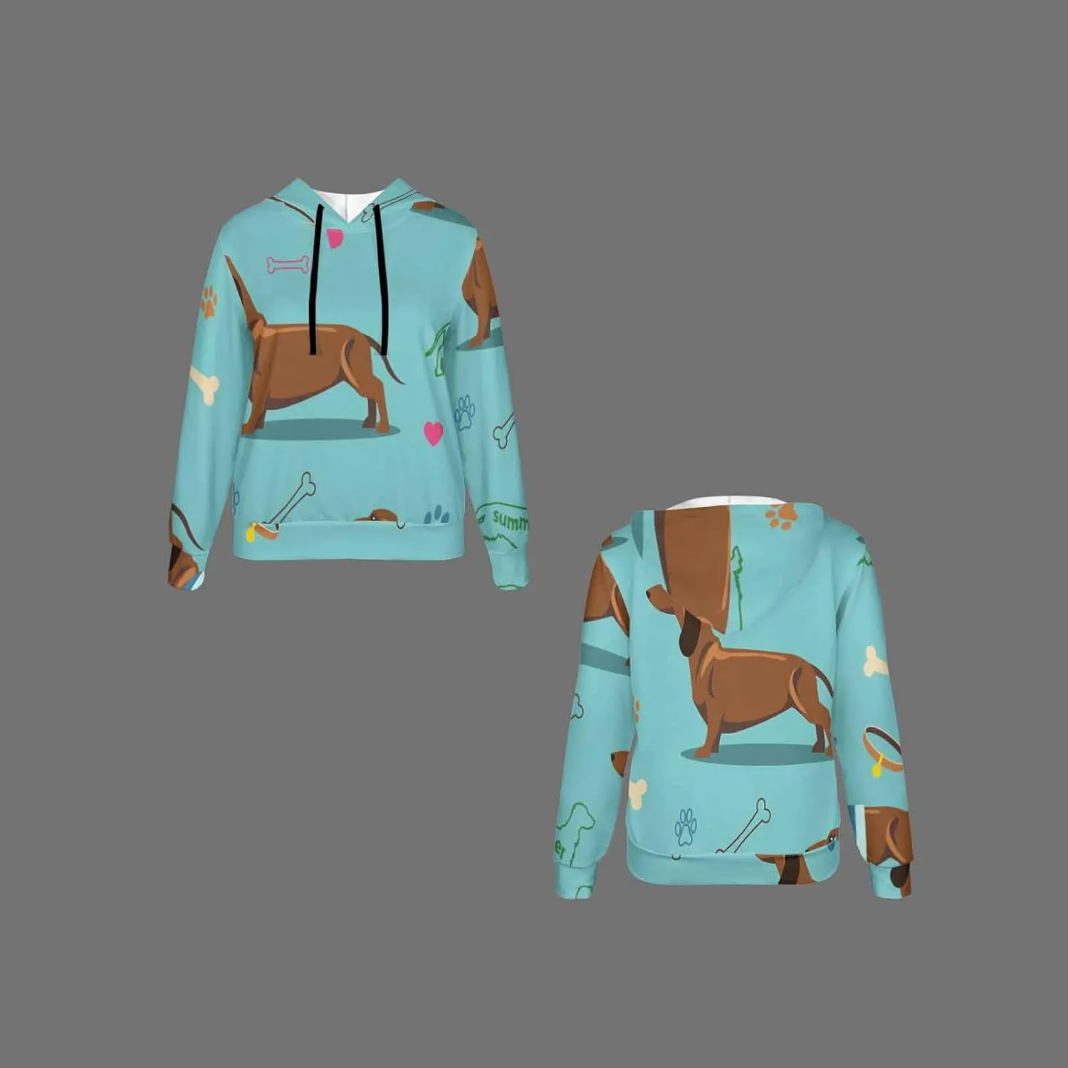 Women Hoodie Boston Terrier Pattern Oversized Drawstring Sweatshirts Hoodies Long Sleeve Shirts Pullover Clothes