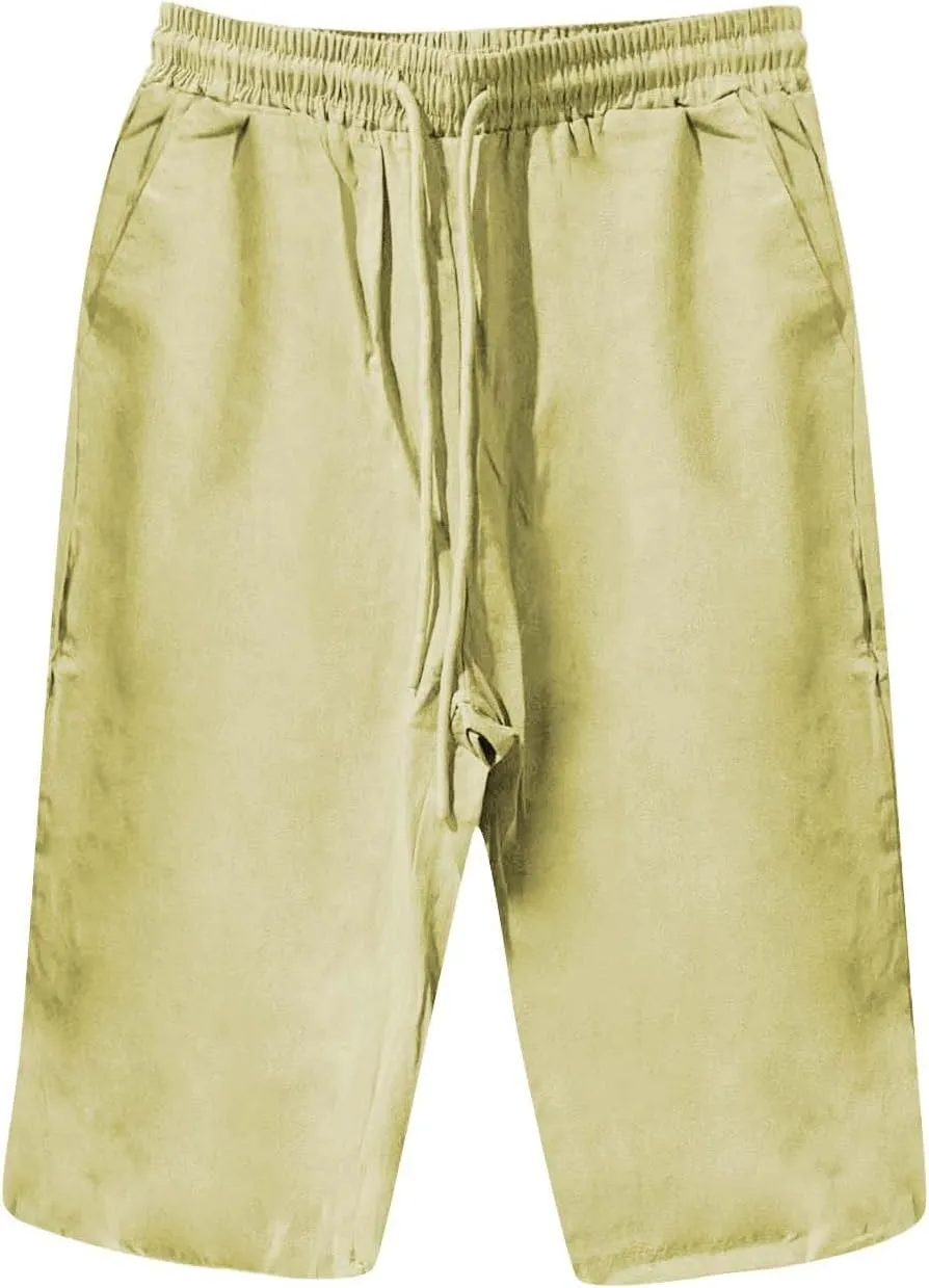 Women Linen Palazzo Pants Linen Vintage Floral Print Casual Pants  Perfect for Spring Loose Cotton Linen Palazzo Pants
