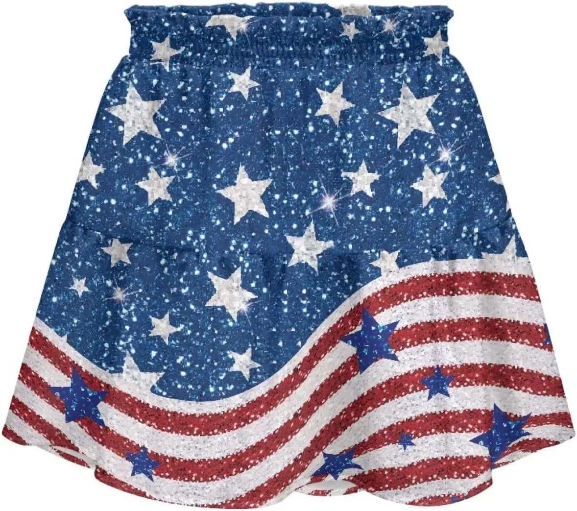 Women Pleated Flowy Skirt A-Line Printed Sexy Mini Skirts for Vacation Travel Parties Dance