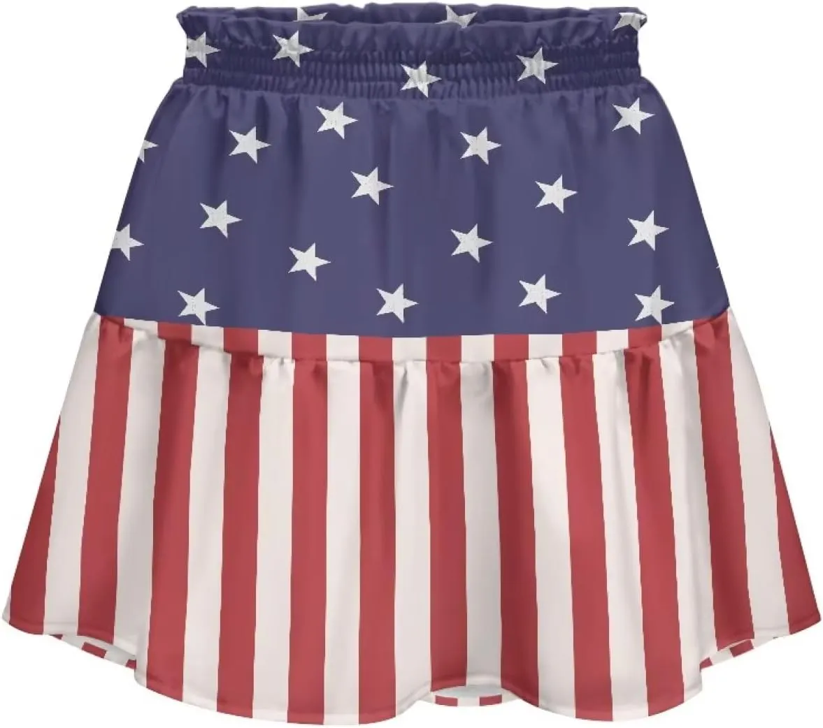 Women Pleated Flowy Skirt A-Line Printed Sexy Mini Skirts for Vacation Travel Parties Dance