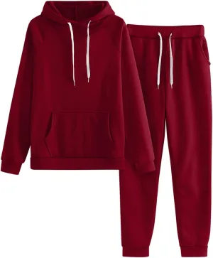 Women's 2 Piece Outfits Long Sleeve V Neck Graphic Workout Sweatshirt Wide Leg Sweatpant Tracksuit Sweatsuit