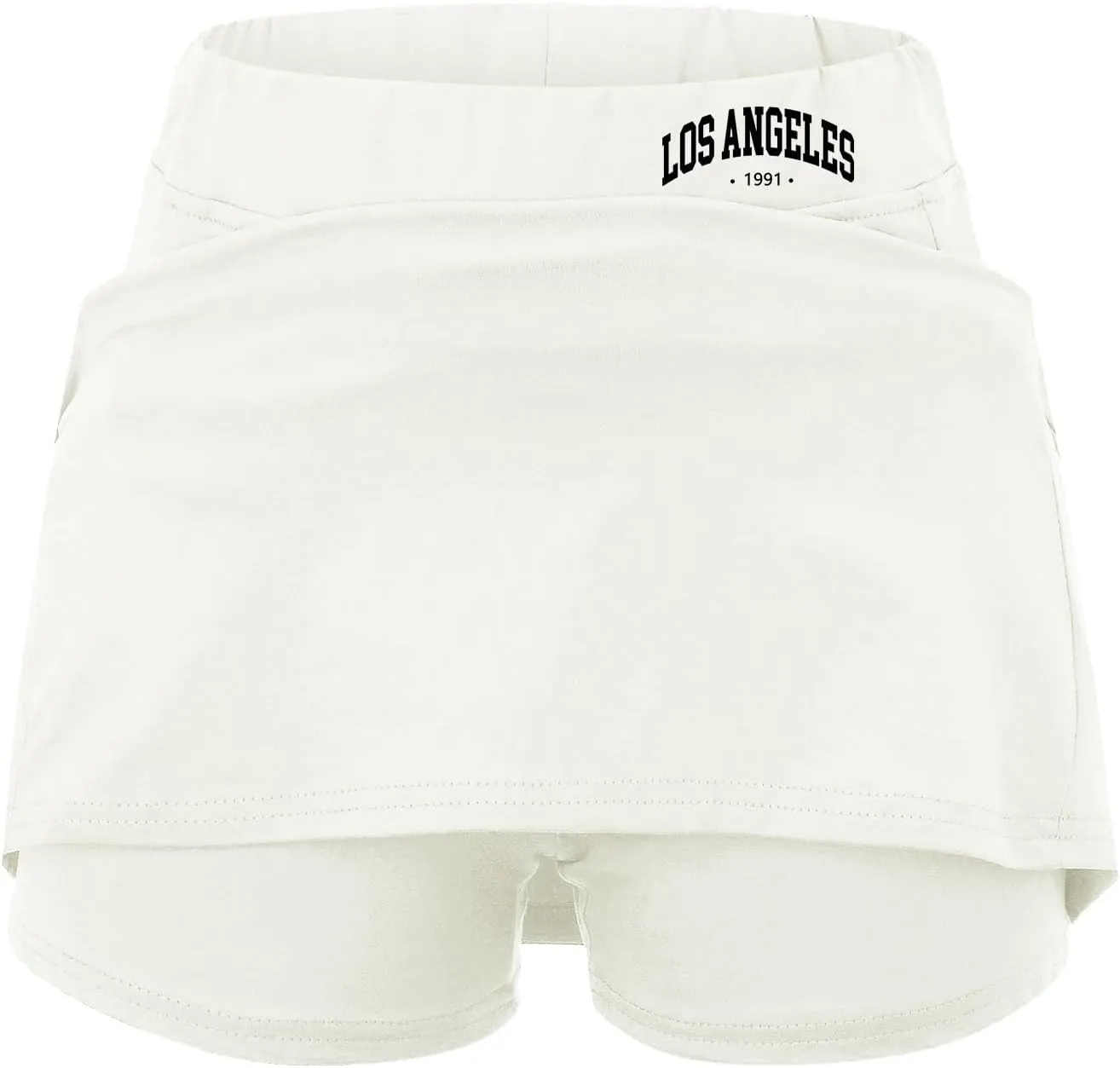 Women's Athletic Skorts 2025 Summer Los Angeles High Waisted Tennis Shorts Sports Running Gym Breathable Skirt Shorts
