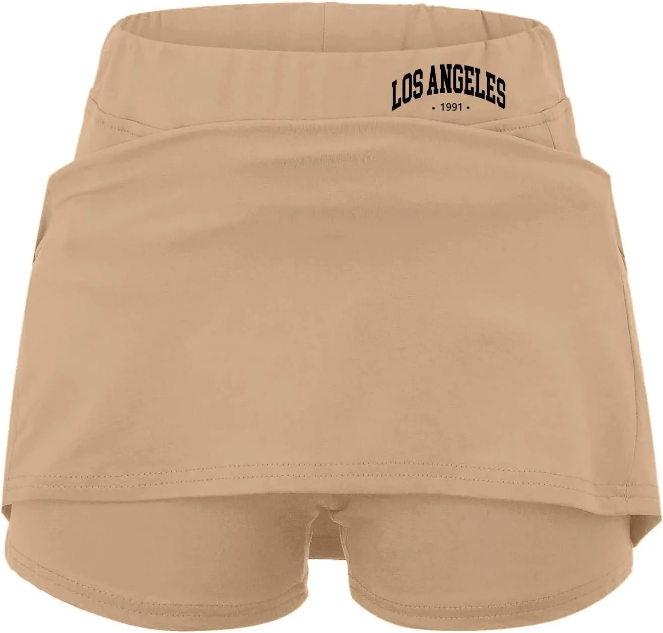Women's Athletic Skorts 2025 Summer Los Angeles High Waisted Tennis Shorts Sports Running Gym Breathable Skirt Shorts