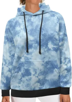 Women's Casual Hoodies Trendy Raglan Sleeve Hoodie Long Sleeve Hooded Sweatshirts Lightweight Pullover with Pocket