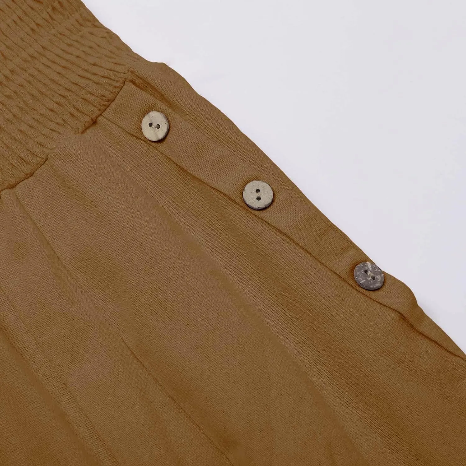 Womens Linen Summer Casual Flowy Pant Trousers High Waist Long Lounge Loose Fit Palazzo Lounge Pants Office