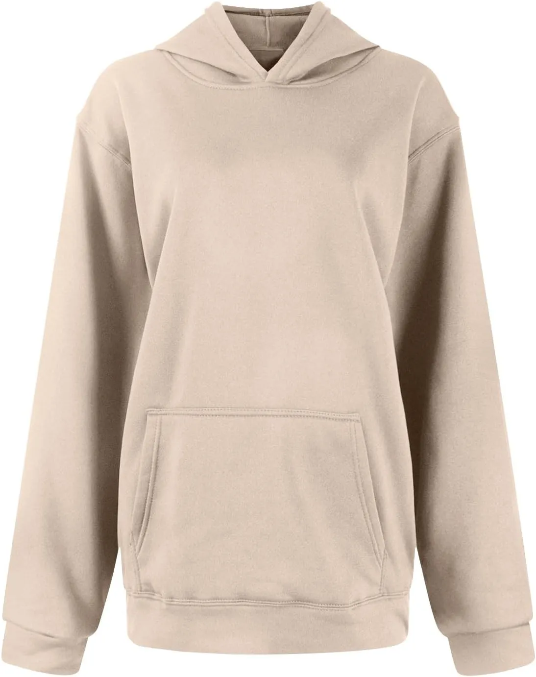 Womens Oversized Sweatshirts 2024 Fashion Fleece Hoodies Pullover Long Sleeve Hooded Sweatshirt Fall Winter Outfits