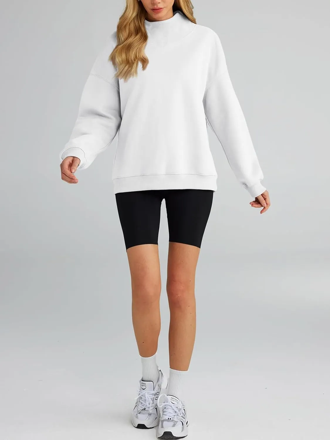 Womens Oversized Sweatshirts Turtleneck Pullover Long Sleeve Hoodies Tops - Fall Outfits 2024 Clothes