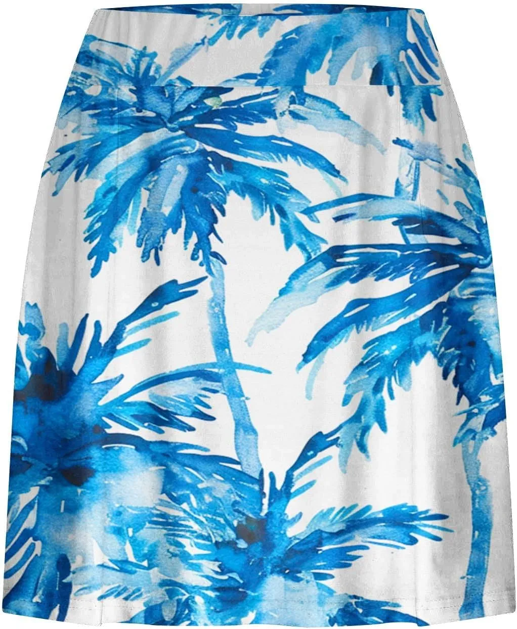 Womens Summer Tennis Skorts with Built in Shorts Workout Golf Athletic Skirts Hawaiian Vacation Floral Print Shorts