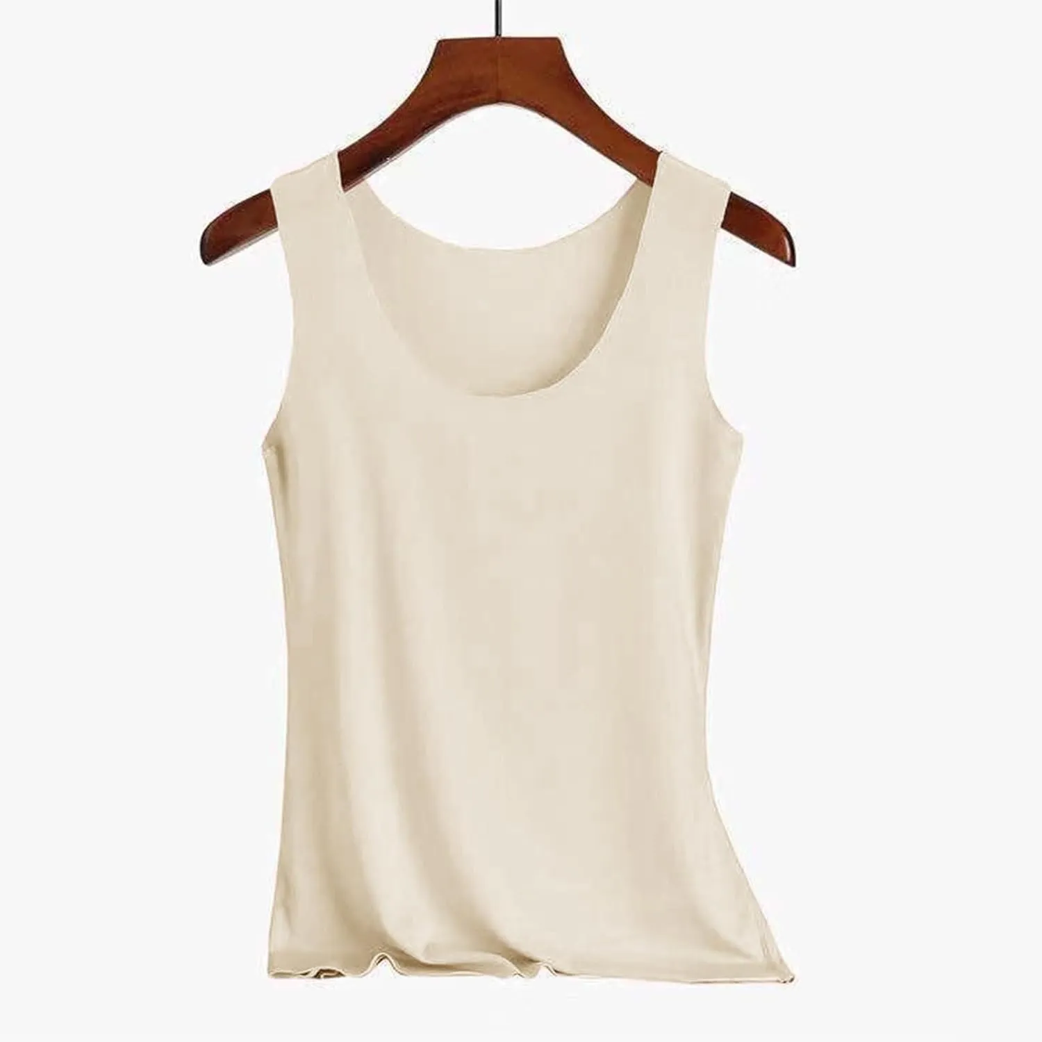 Womens Tank Tops with Built in Bra Cotton Sleeveless Camisole Shelf Bra Tops Yoga Shirts with Support Undershirts