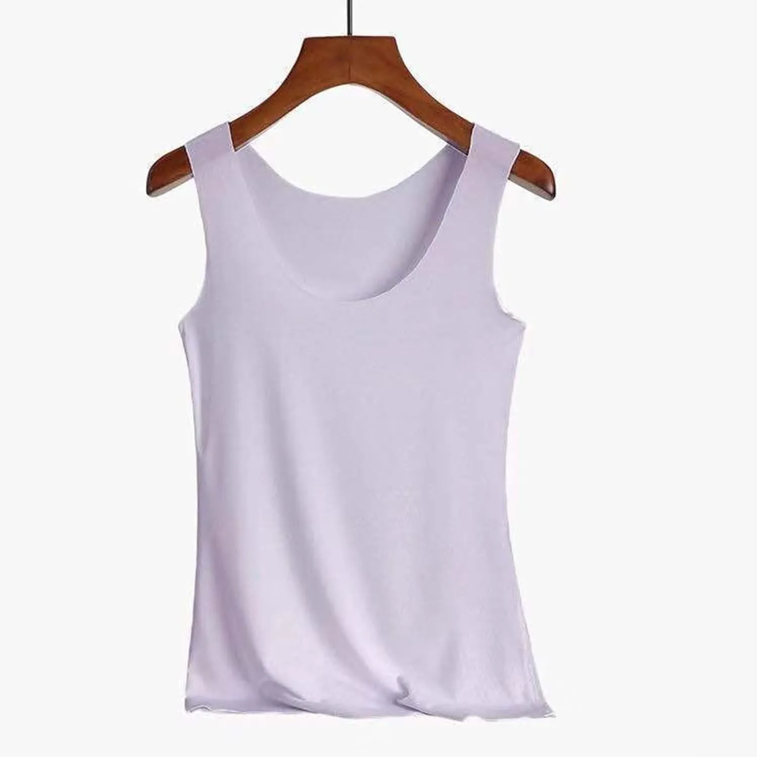 Womens Tank Tops with Built in Bra Cotton Sleeveless Camisole Shelf Bra Tops Yoga Shirts with Support Undershirts