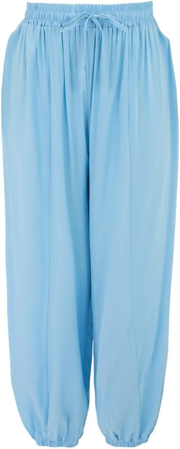 Womens Wide Leg Yoga Pants Women Plus Size Solid Color Casual Loose Pants Yoga Pants Women Trousers Travel Trousers