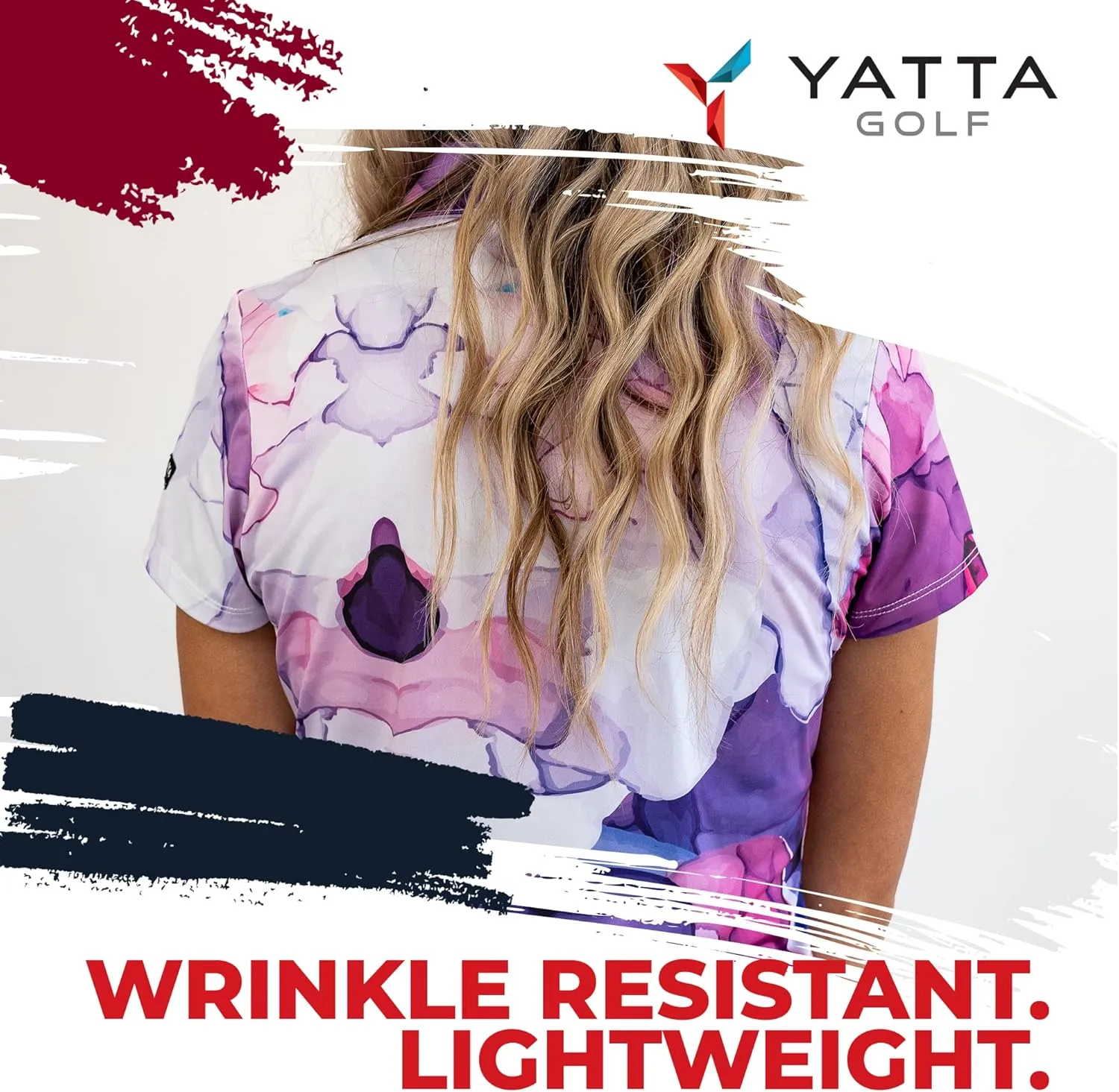 YATTA GOLF Premium Golf Polo Shirts for Women - Lightweight, Quick Dry, Wrinkle Resistant & Moisture Wicking Polo