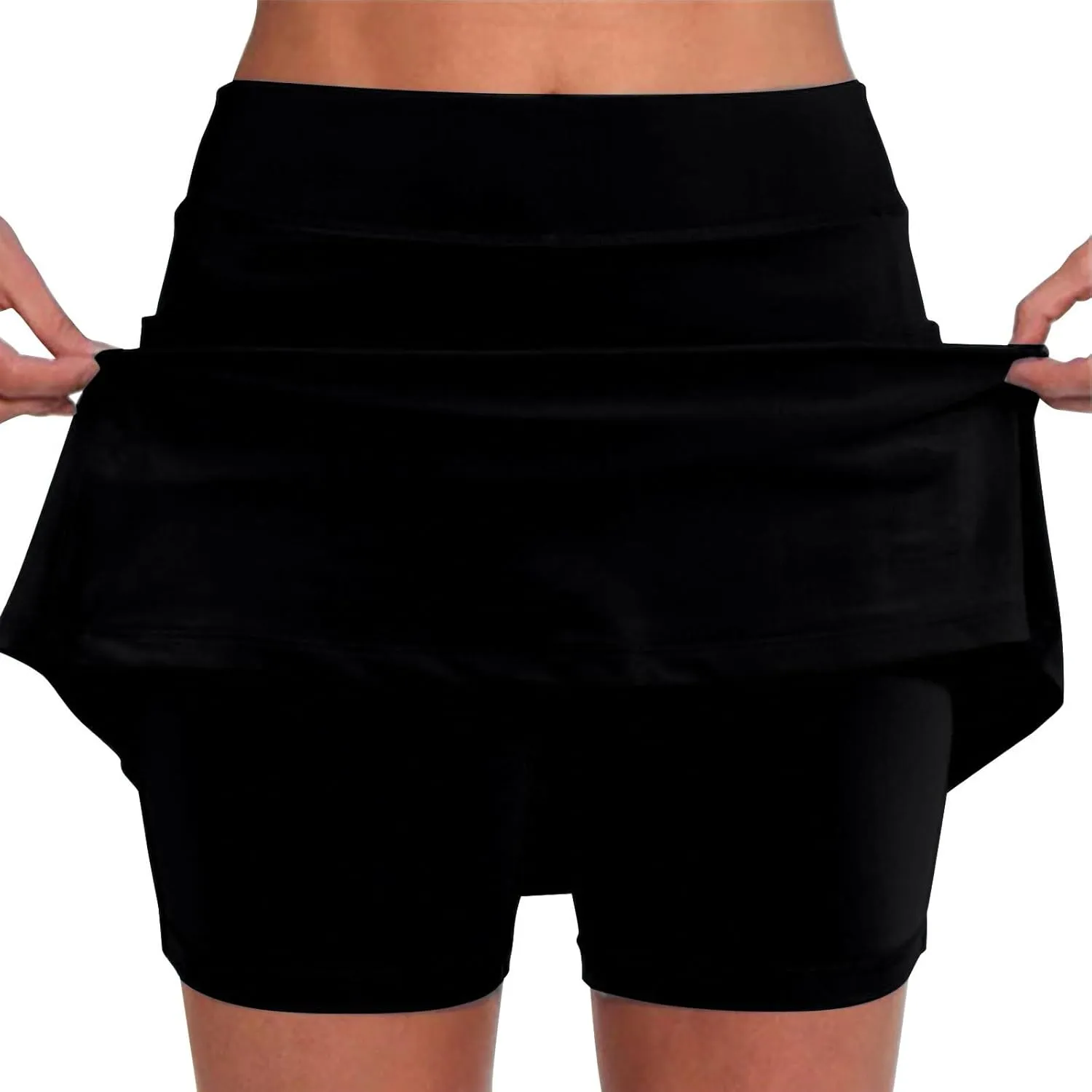 Yoga High Waisted Golf Skirts for Women a Line Tennis Athletic Casual Skort with Inner Shorts Yoga Pants