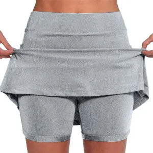 Yoga High Waisted Golf Skirts for Women a Line Tennis Athletic Casual Skort with Inner Shorts Yoga Pants