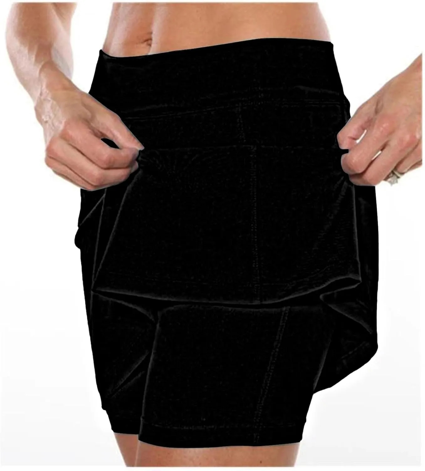 Yoga High Waisted Golf Skirts for Women a Line Tennis Athletic Casual Skort with Inner Shorts Yoga Pants