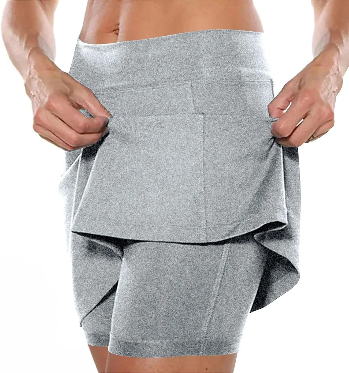 Yoga High Waisted Golf Skirts for Women a Line Tennis Athletic Casual Skort with Inner Shorts Yoga Pants