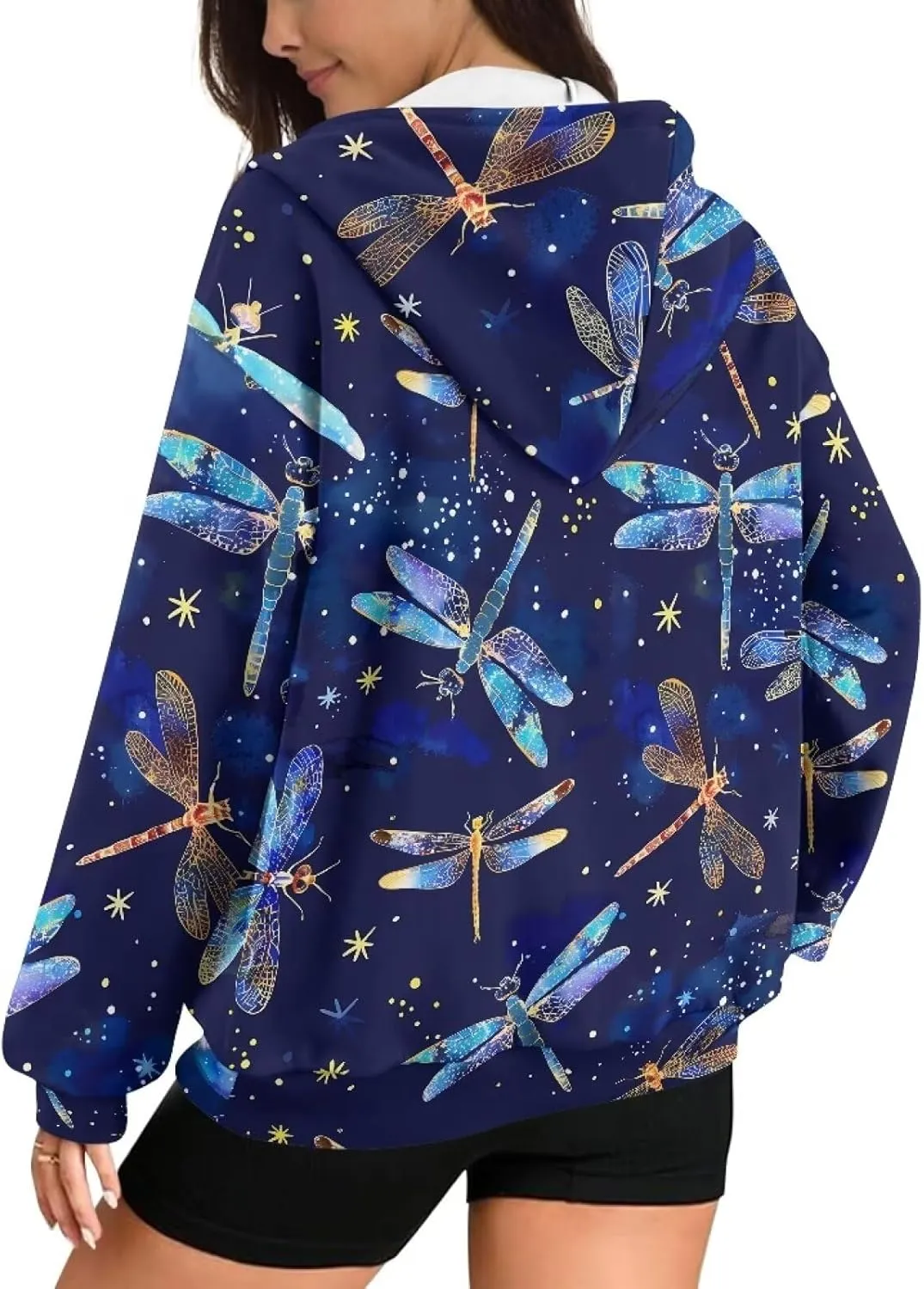 ZOUTAIRONG Hoodies for Women Zip Up Hoodie Oversize Sweatshirt Womens Jackets with Pocket