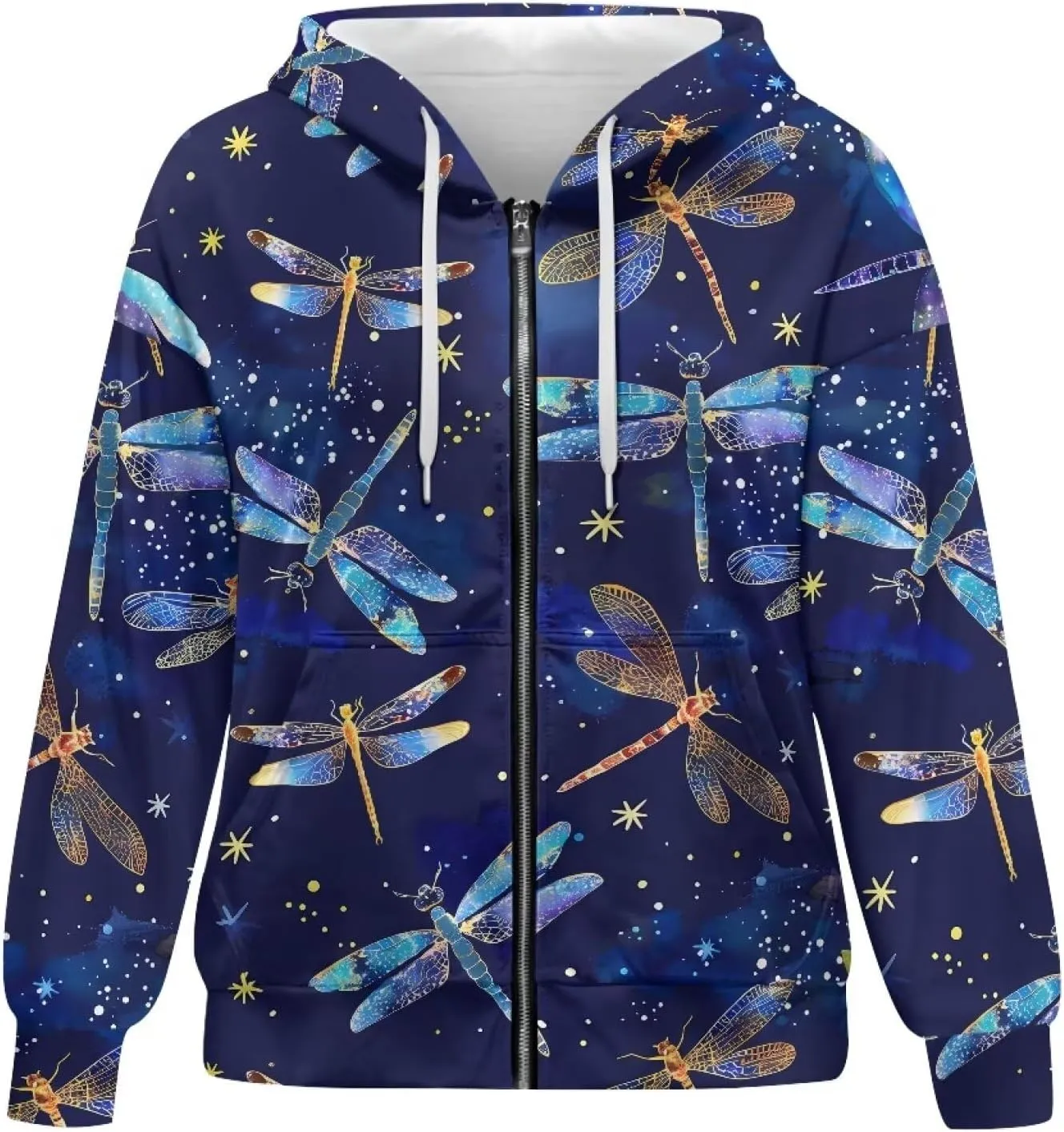 ZOUTAIRONG Hoodies for Women Zip Up Hoodie Oversize Sweatshirt Womens Jackets with Pocket